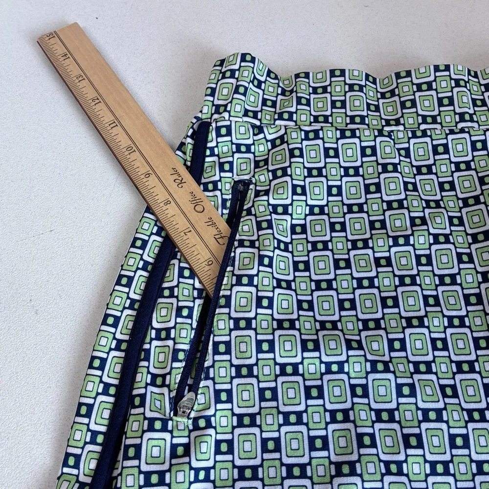 Bette & Court Tennis Skort Womens Large Pull On Zip Pockets Geometric Golf - Picture 5 of 9